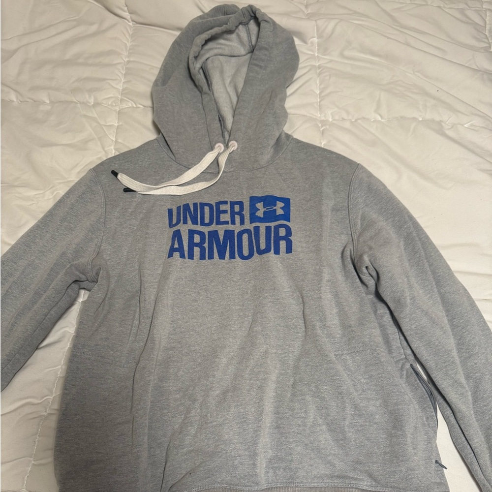 Under Armour Heather Gray Fleece Hoodie